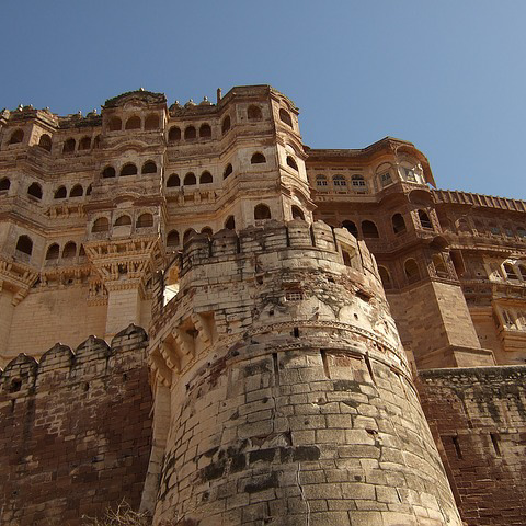 Mehrangarh fort view from the entrance